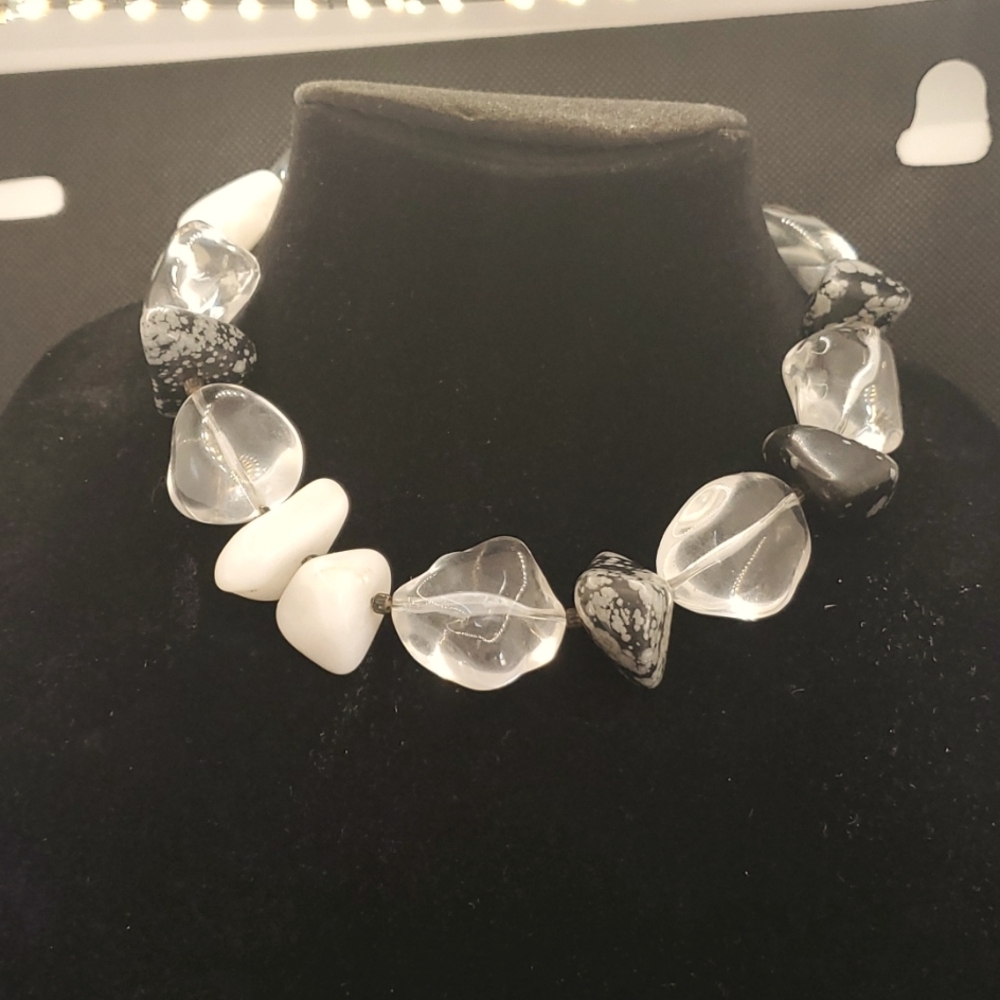 Necklace 17 inches.